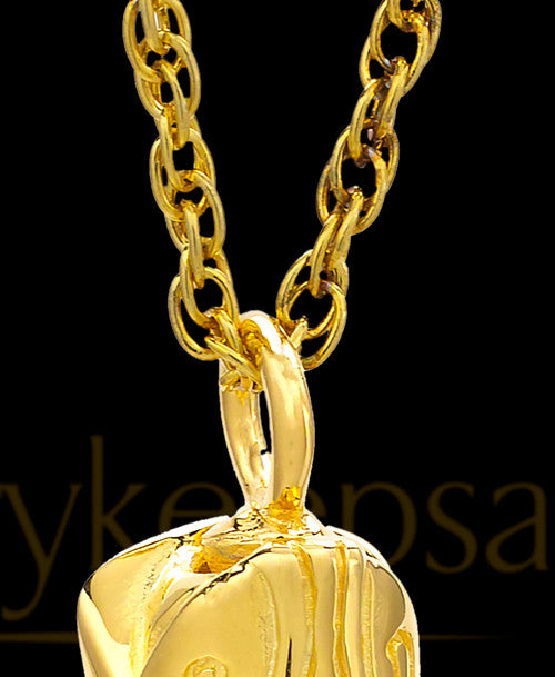 Remembrance Pendant Gold Plated Boot