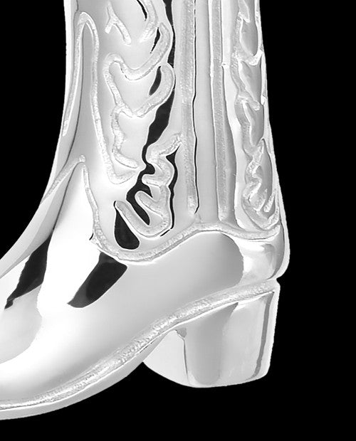 Boot White Gold Ash Pendant