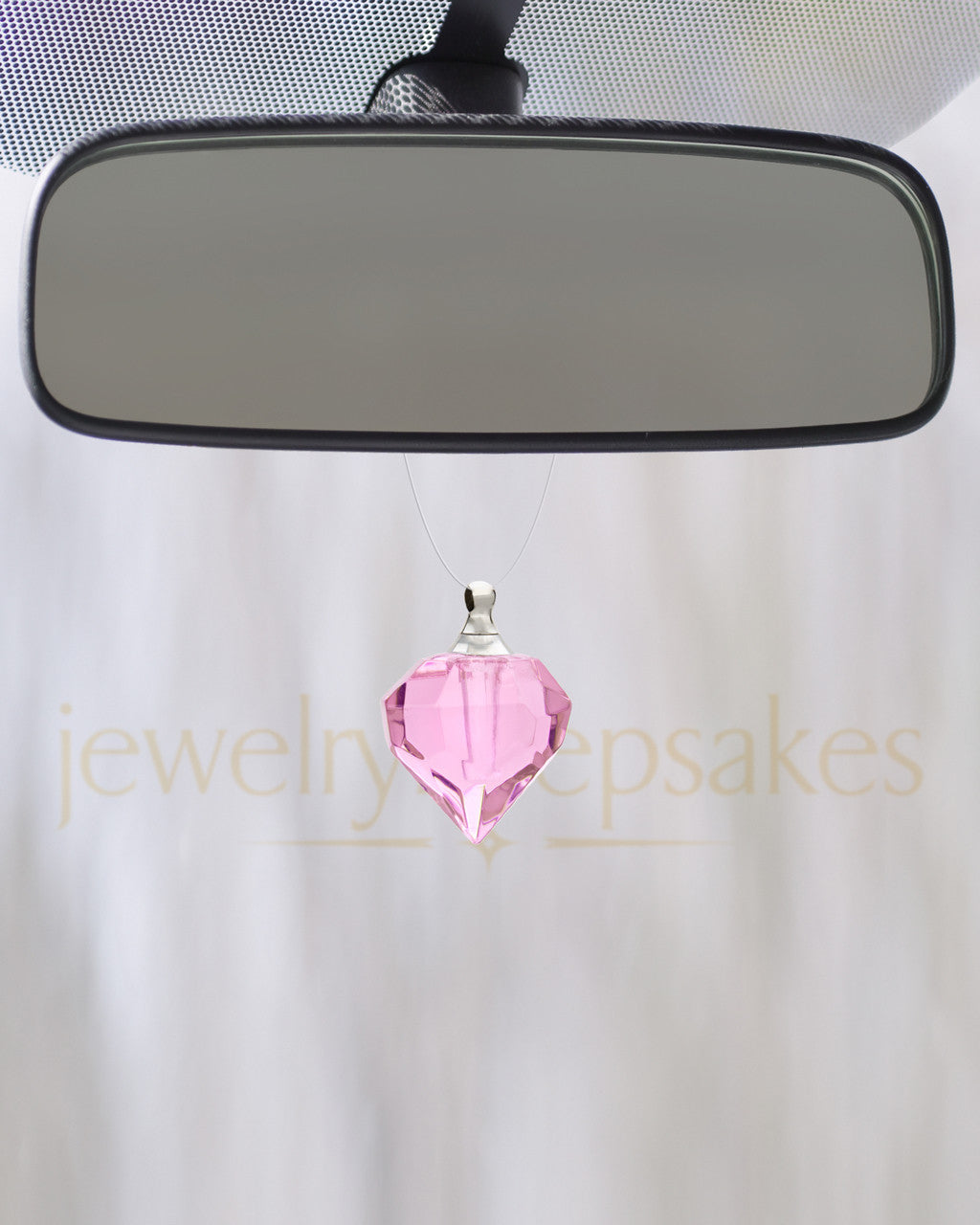 Pink Teardrop Glass Reflection Pendant