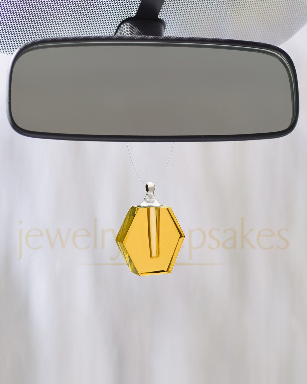 Yellow Honesty Glass Reflection Pendant