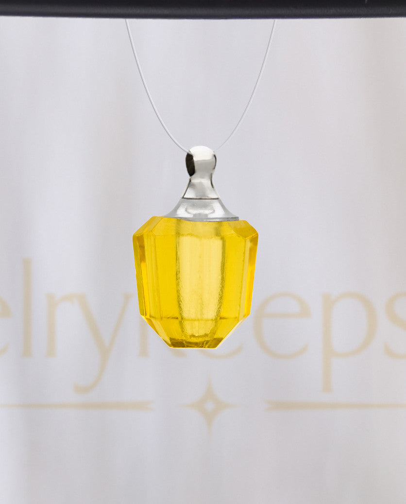 Yellow Amulet Glass Reflection Pendant