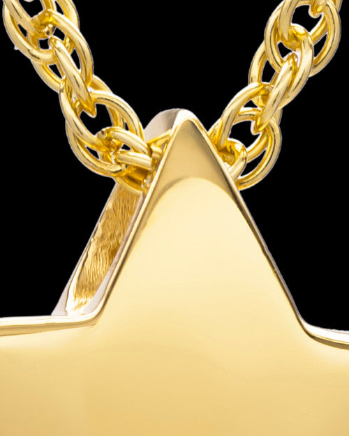 14K Gold Sliding Star Cremation Keepsake