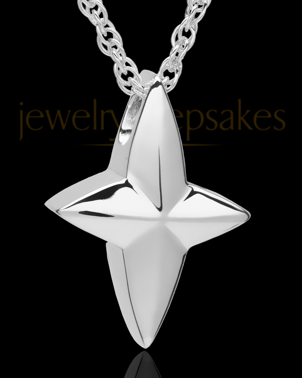 Sterling Silver Fancy Cross Urn Pendant
