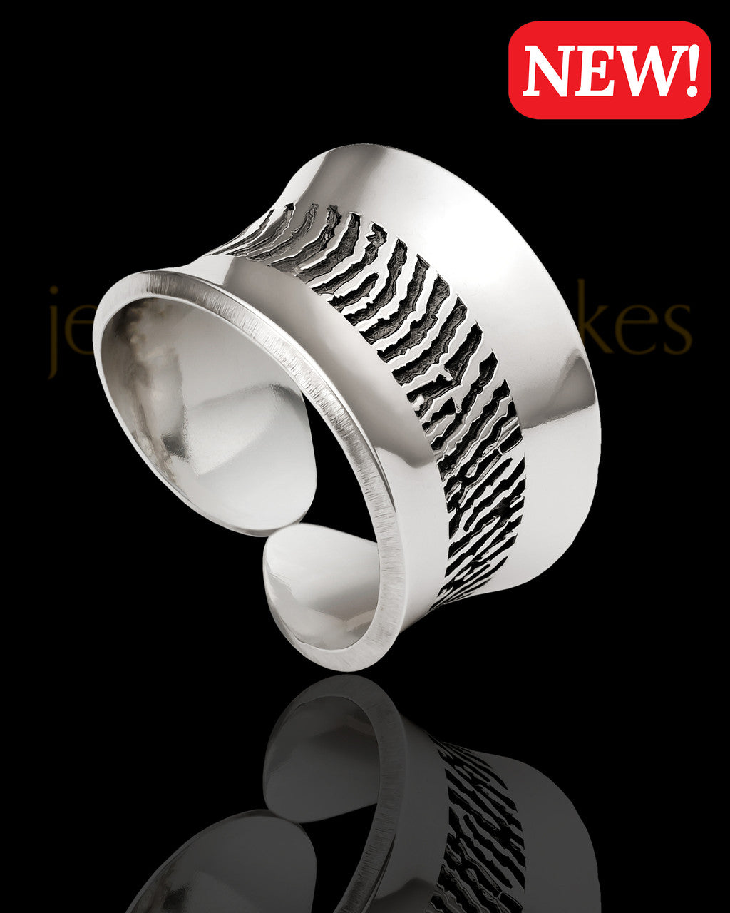 Sterling Silver Classic Beauty Thumbprint Ring