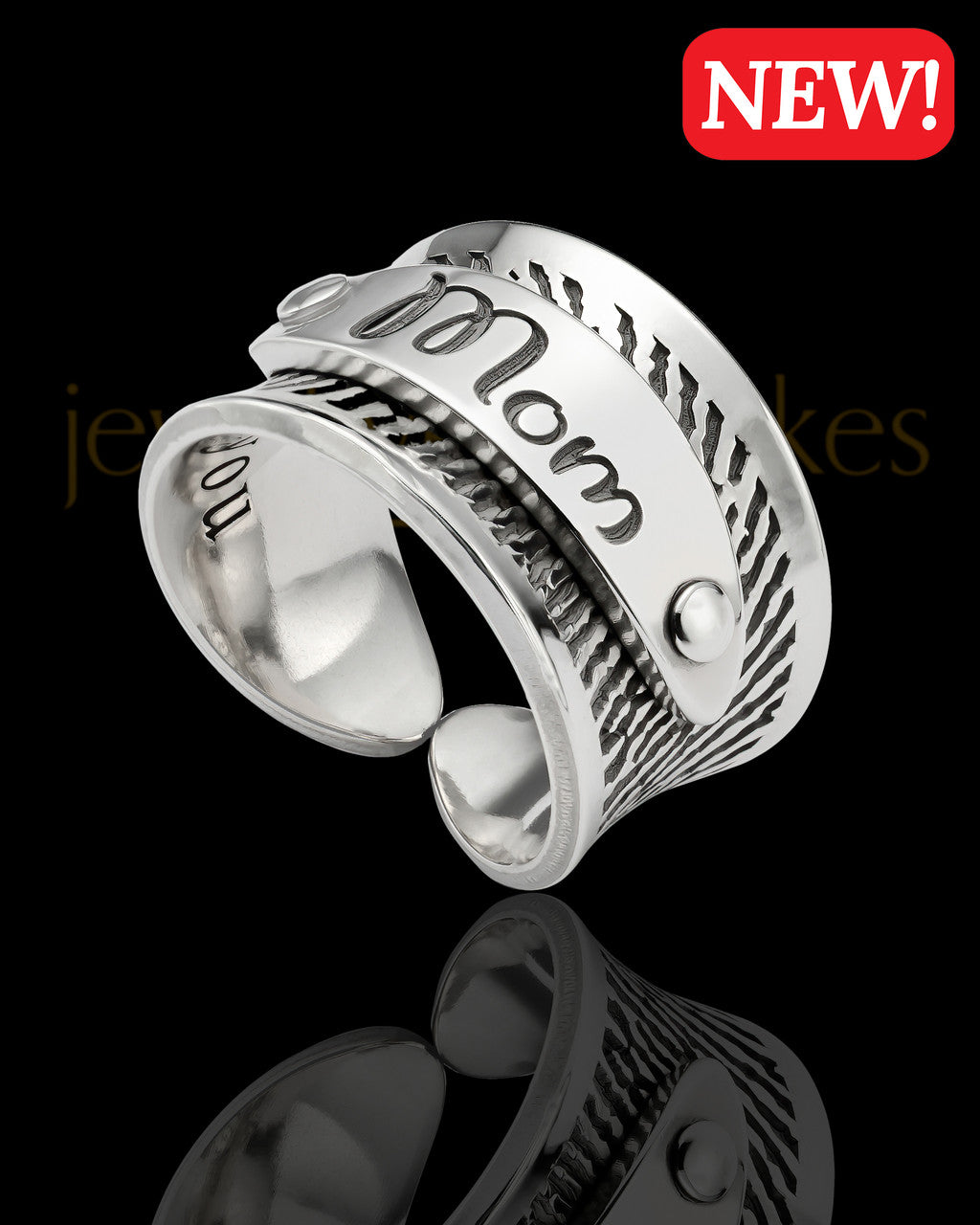 Sterling Silver Ornate Thumbprint Ring