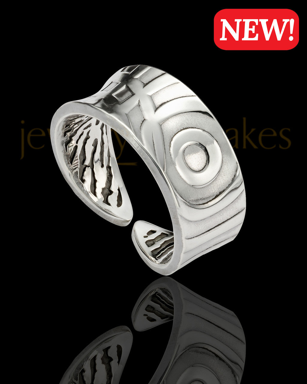 Sterling Silver Graceful Thumbprint Ring