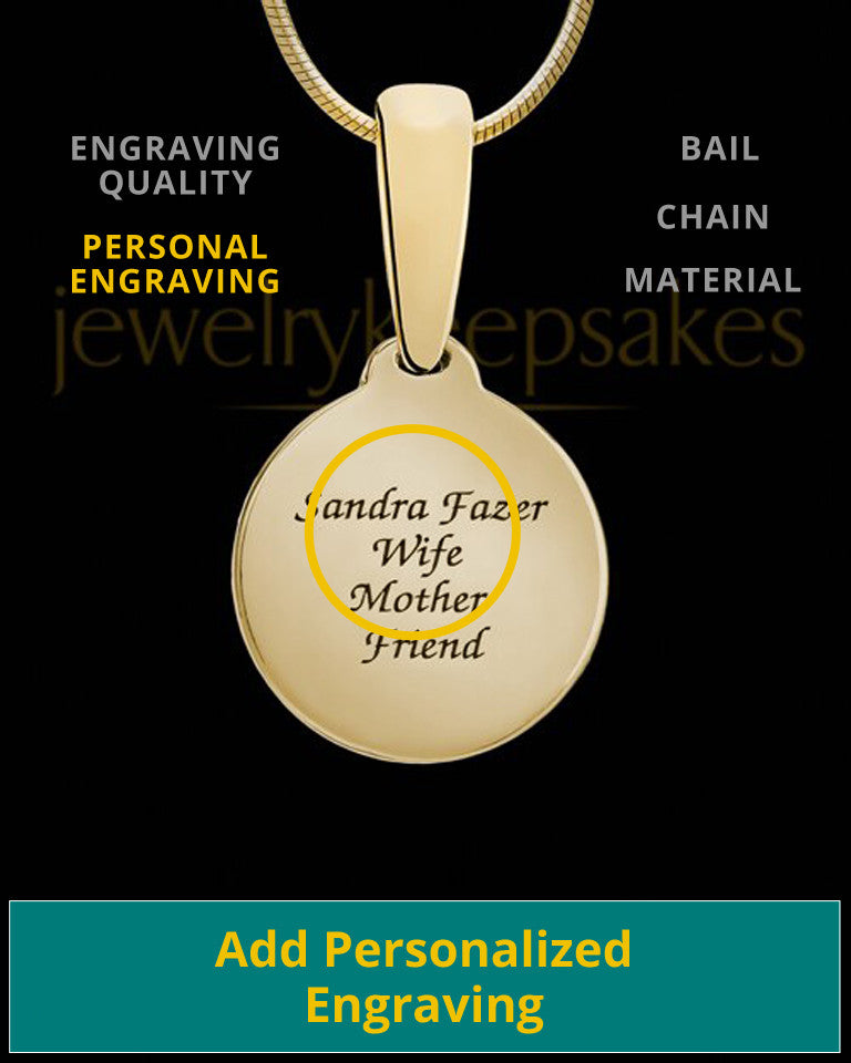 Solid 14k Gold to the Moon and Back Thumbprint Pendant