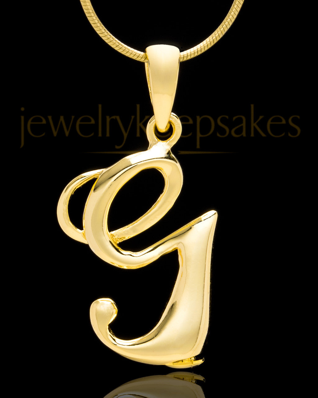 Gold Plated "G" Keepsake Jewelry