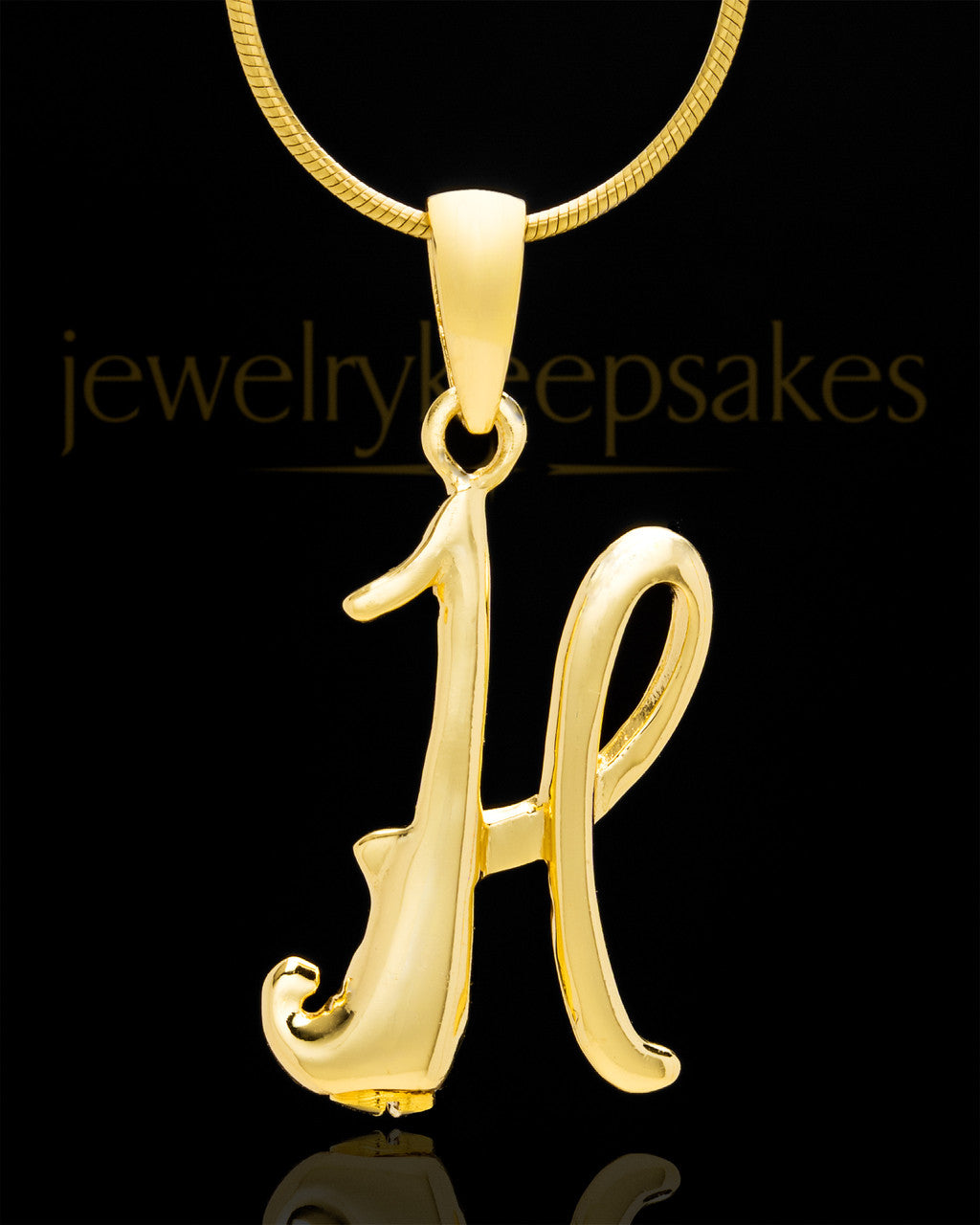 Gold Plated "H" Keepsake Jewelry