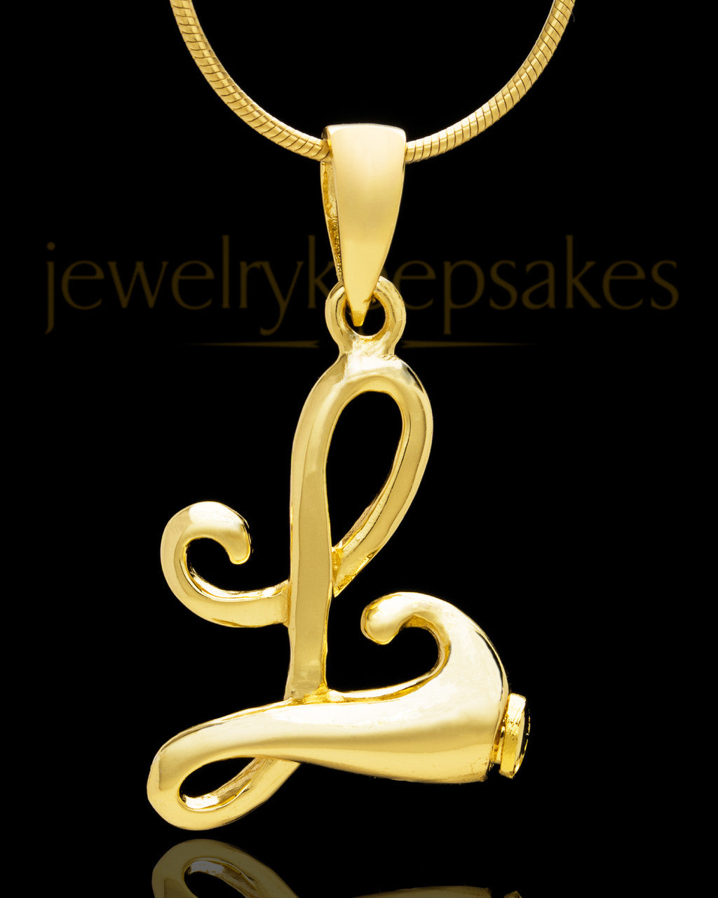 Gold Plated "L" Keepsake Jewelry