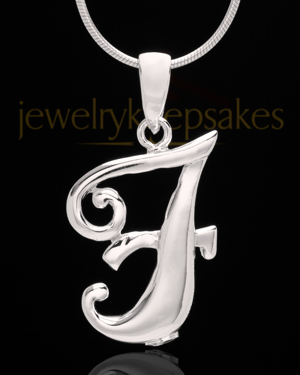 Silver Plated "F" Keepsake Jewelry