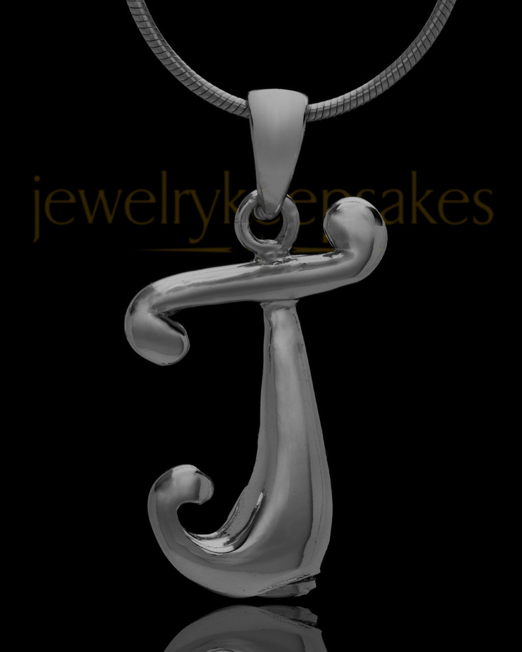 Black Plated "J" Keepsake Jewelry