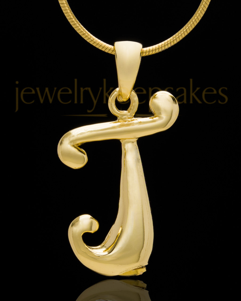 Gold Plated "J" Keepsake Jewelry