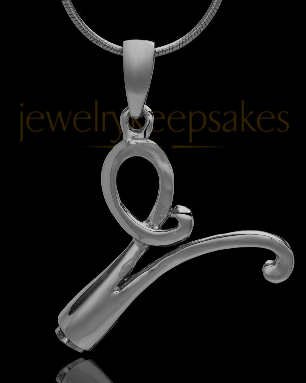 Black Plated "V" Keepsake Jewelry