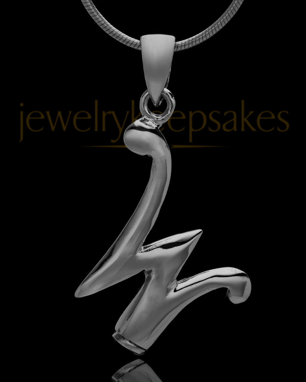 Black Plated "W" Keepsake Jewelry