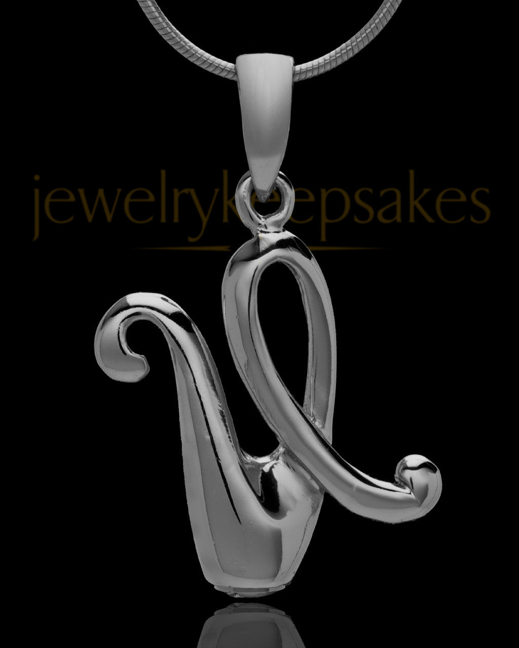 Black Plated "U" Keepsake Jewelry