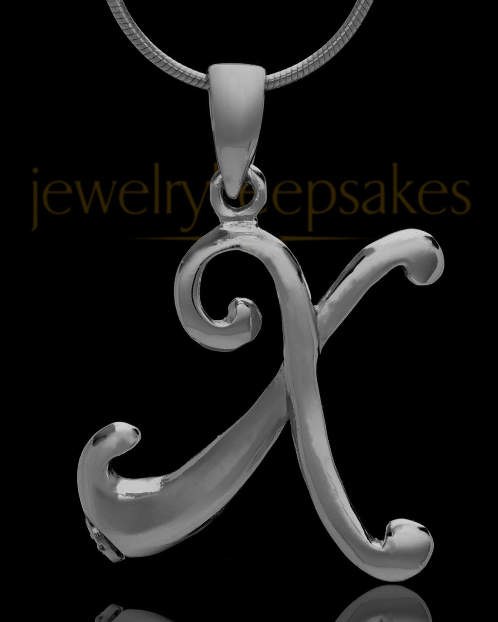 Black Plated "X" Keepsake Jewelry