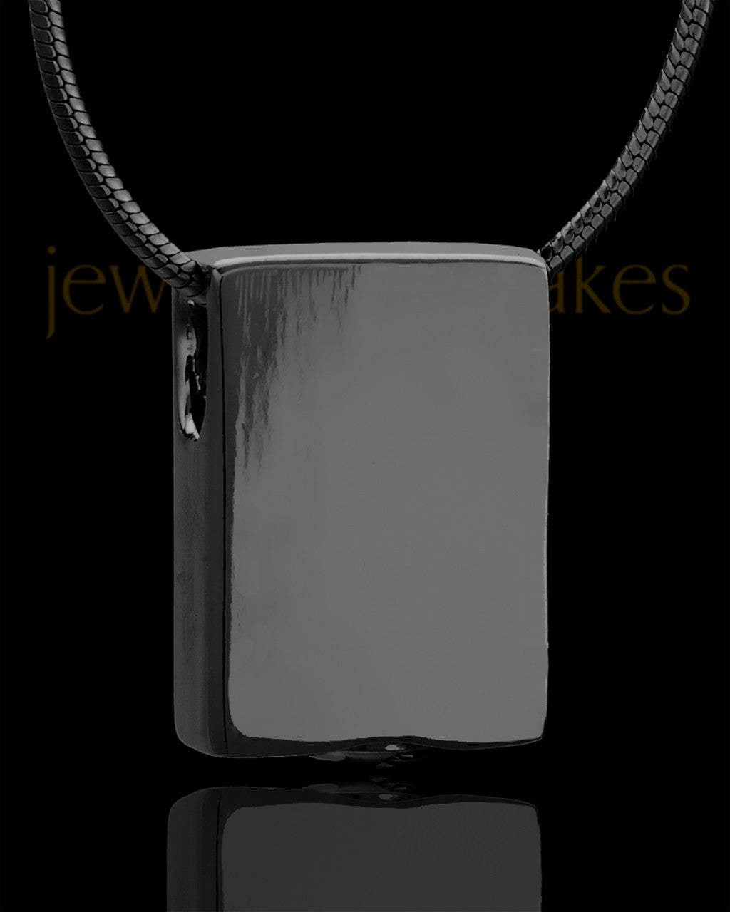 Black Plated Natural Rectangle