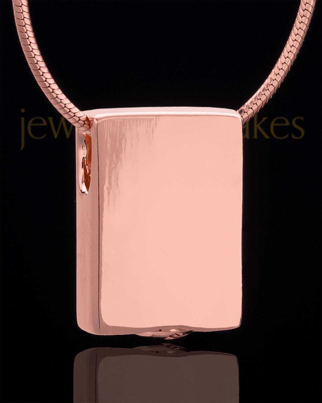 Rose Gold Plated Natural Rectangle Keepsake Jewelry