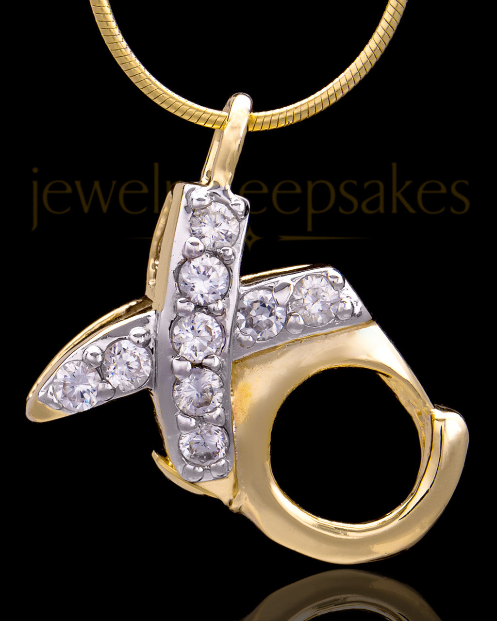 Gold Plated Hugs and Kisses Keepsake Jewelry
