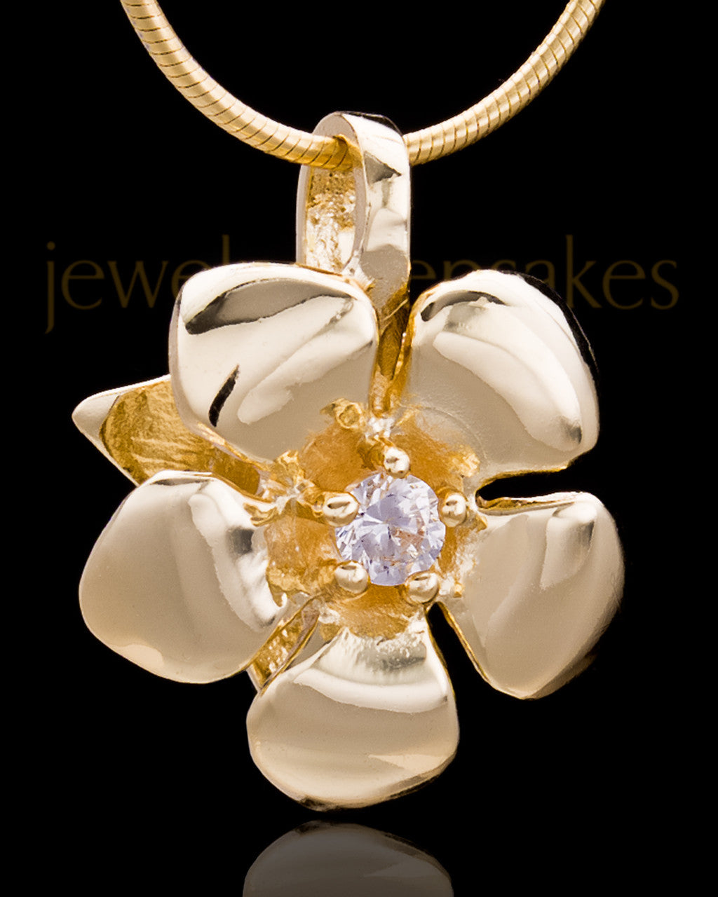 Gold Plated Blooming Keepsake Jewelry