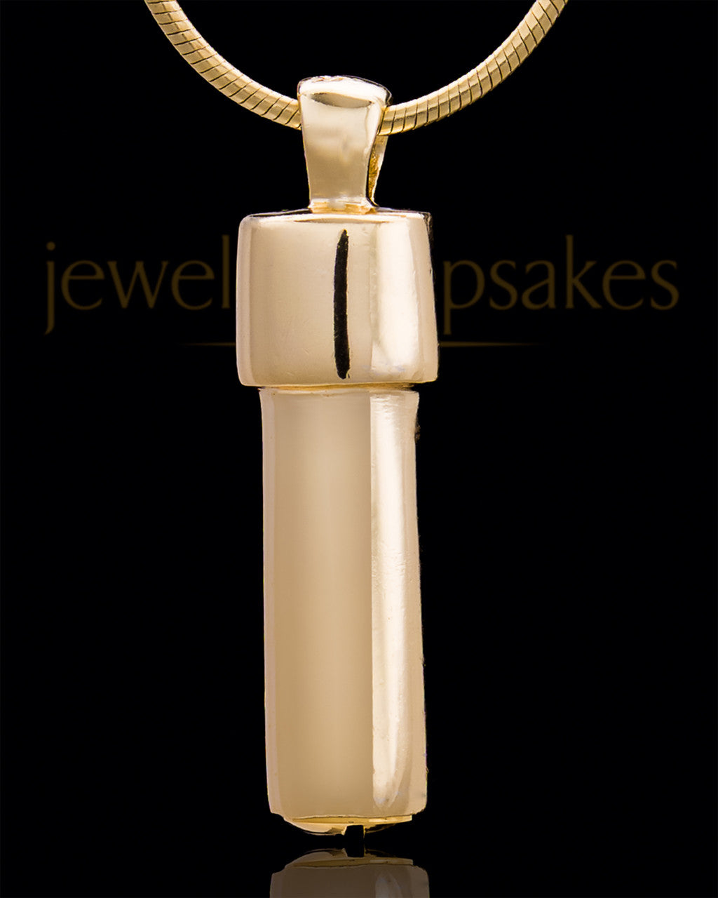 Gold Plated Vigilant Cylinder Keepsake Jewelry