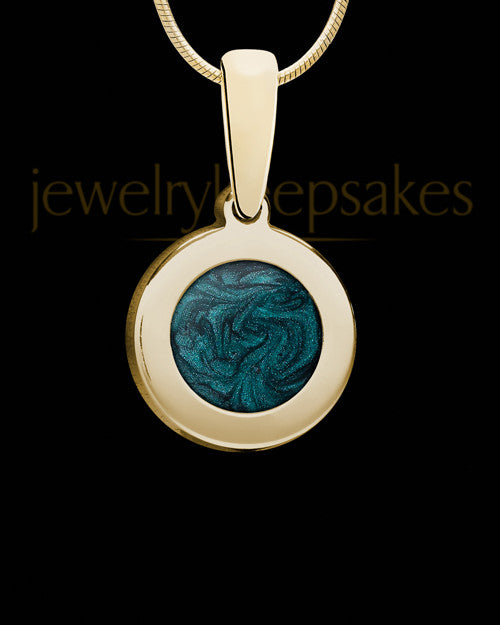 Desert Sand Gold Plated Cremated Ashes Made Into Jewelry