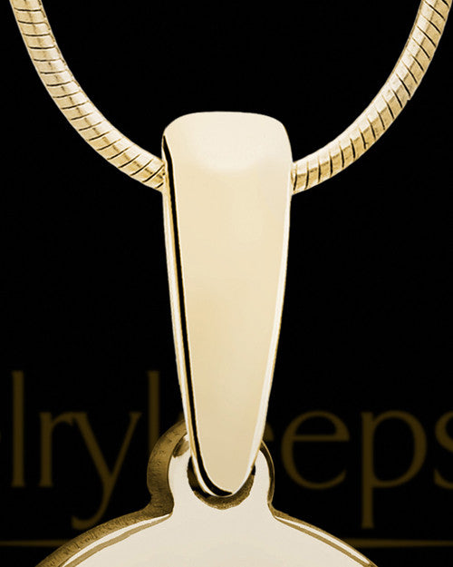 Desert Sand Gold Plated Cremated Ashes Made Into Jewelry