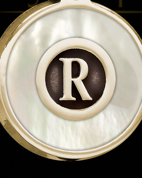 Pearly Initial Gold Ash Jewelry