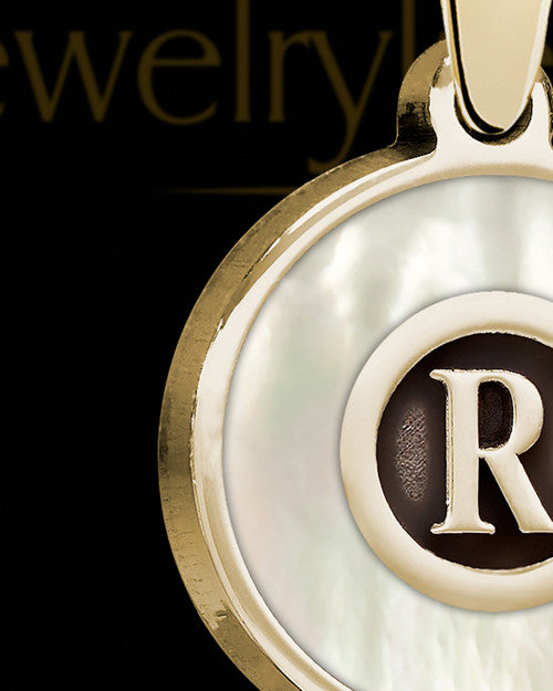 Pearly Initial Gold Ash Jewelry