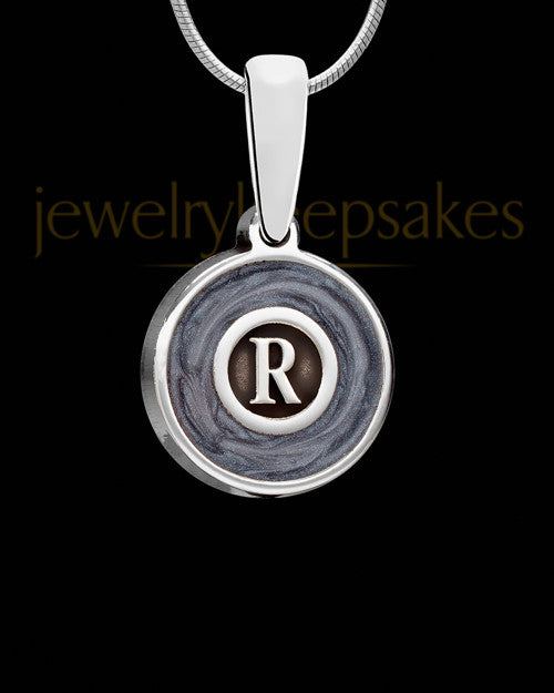 Dusky Initial Silver Ash Jewelry
