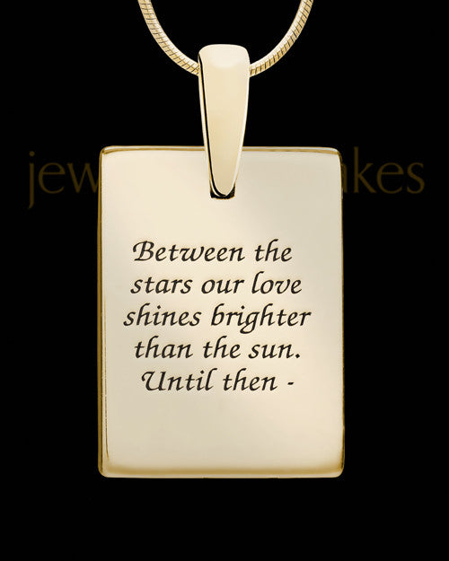 Blue Boxed Heart Gold Ash Jewelry