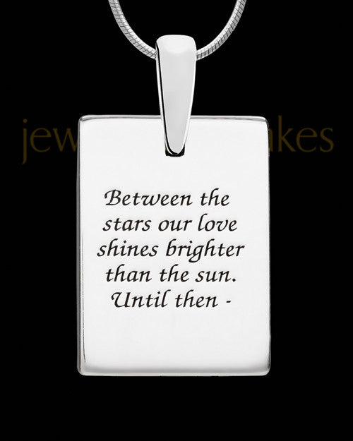 Solid 14K White Gold Sangria Boxed Heart Ash Jewelry