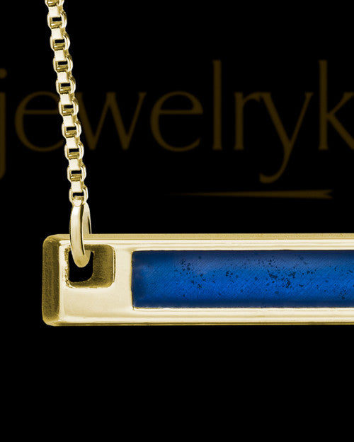 Gold Blue Beaming Ash Jewelry