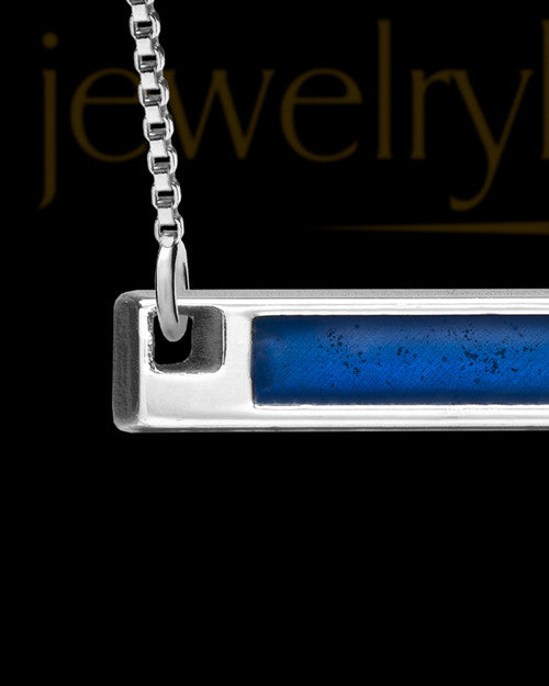 Solid 14K White Gold Blue Beaming Ash Jewelry