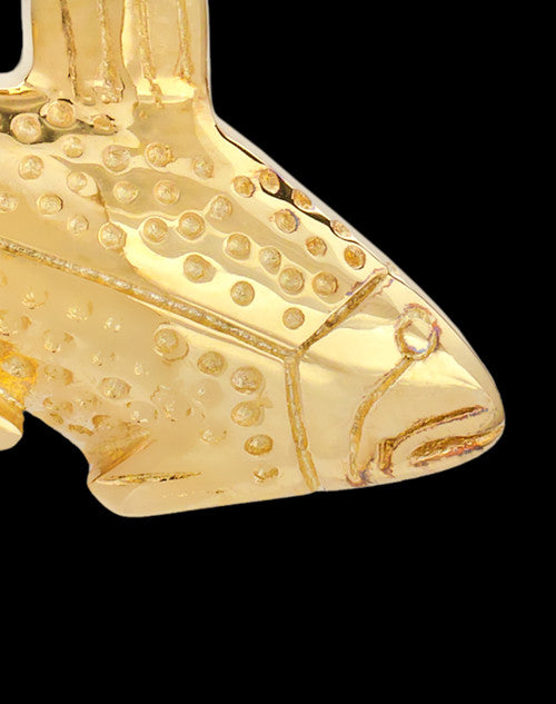 Cremation Urn Jewelry Gold Vermeil Circling Fish