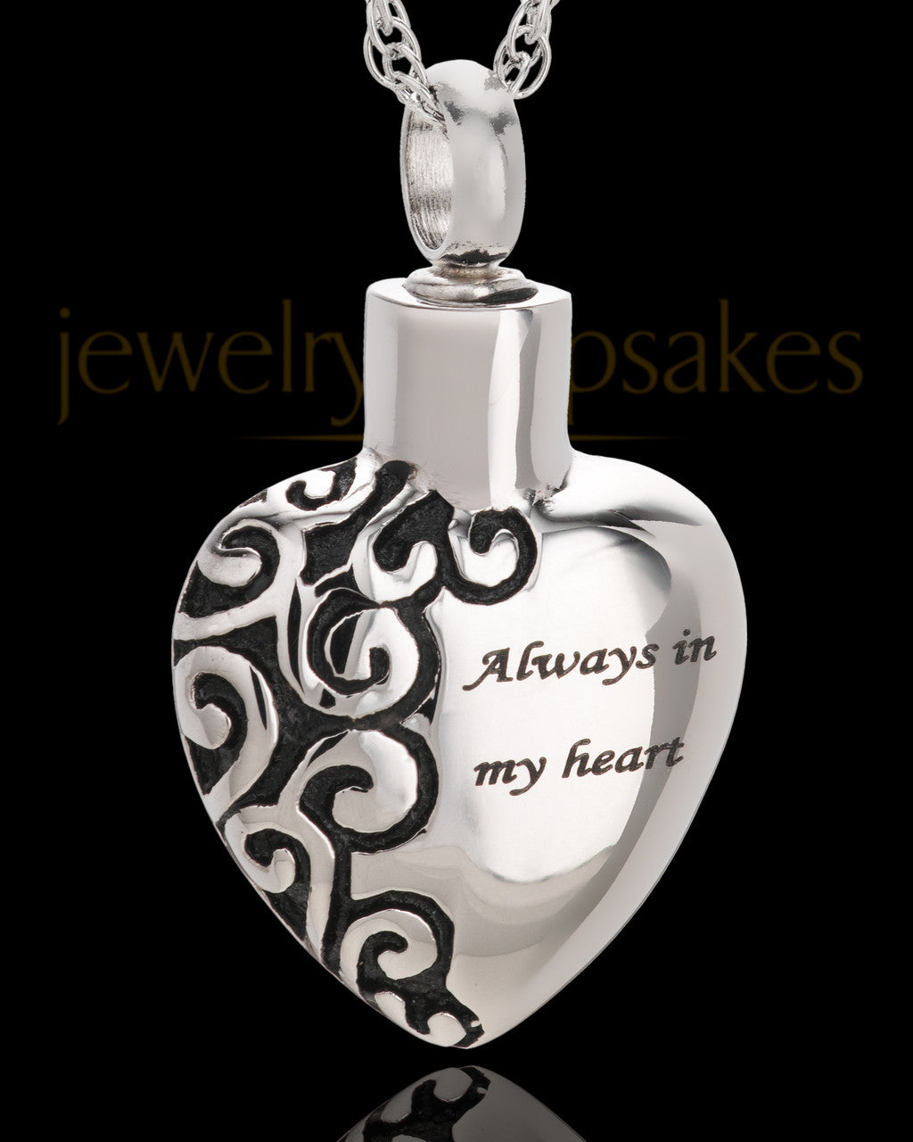 Stainless Decorative Heart Urn Pendant