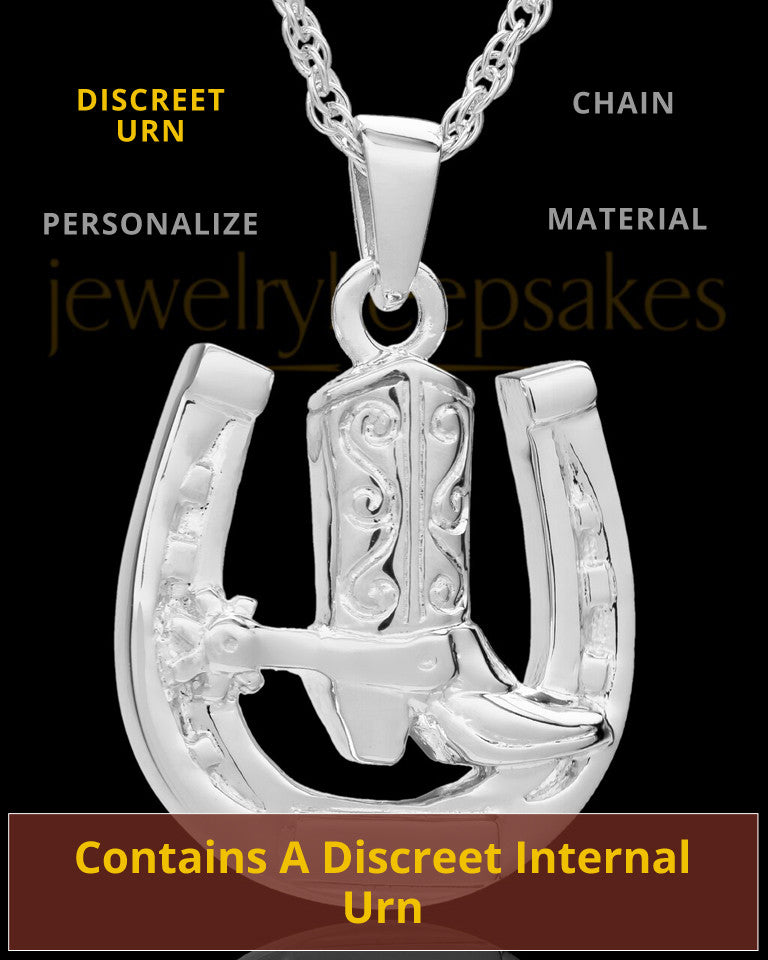 Memorial Pendant Sterling Silver Giddy Up