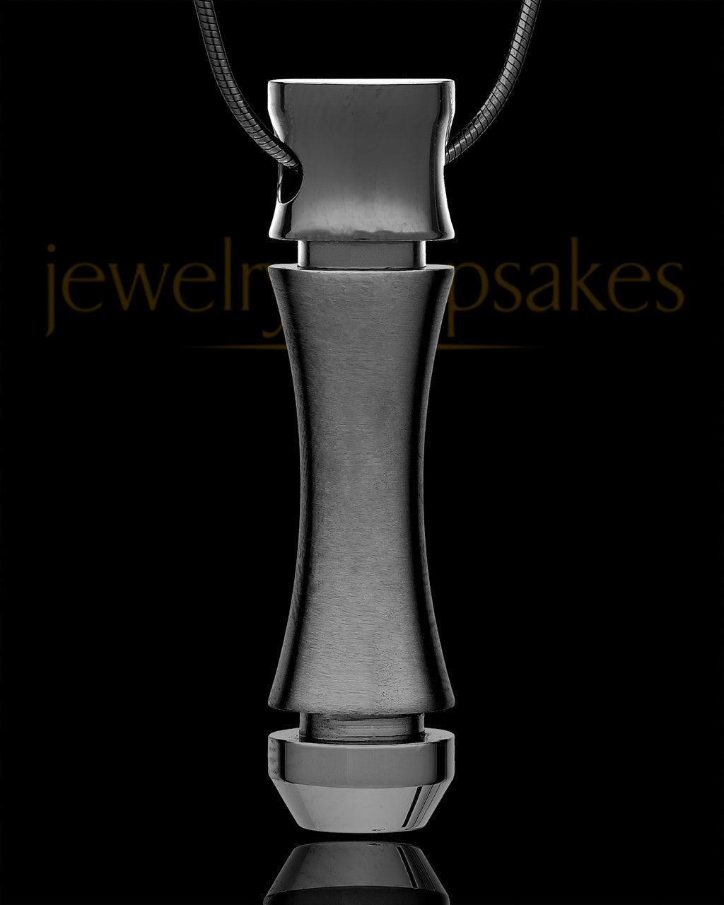 Remembrance Jewelry Black Stainless Mighty Cylinder