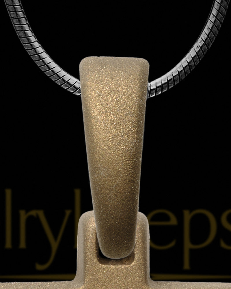 Bronze Finish Thumbprint Rectangle Pendant