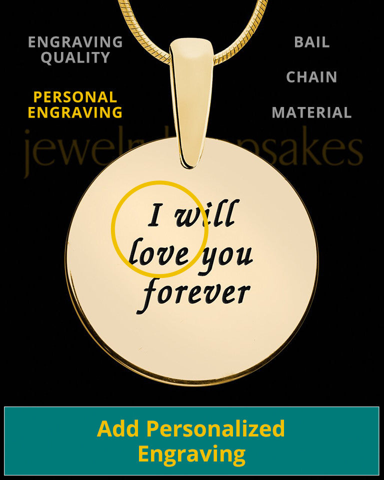 Rounded Solid 14k Gold Thumbprint Pendant
