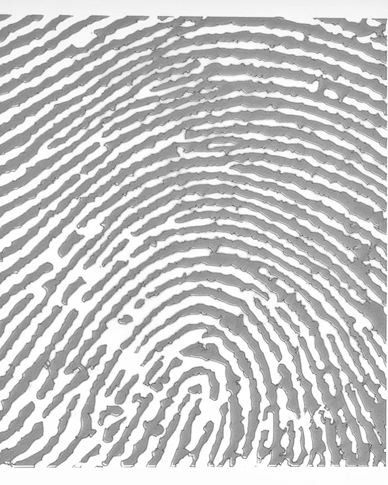 Stainless Whispering Thoughts Thumbprint Pendant