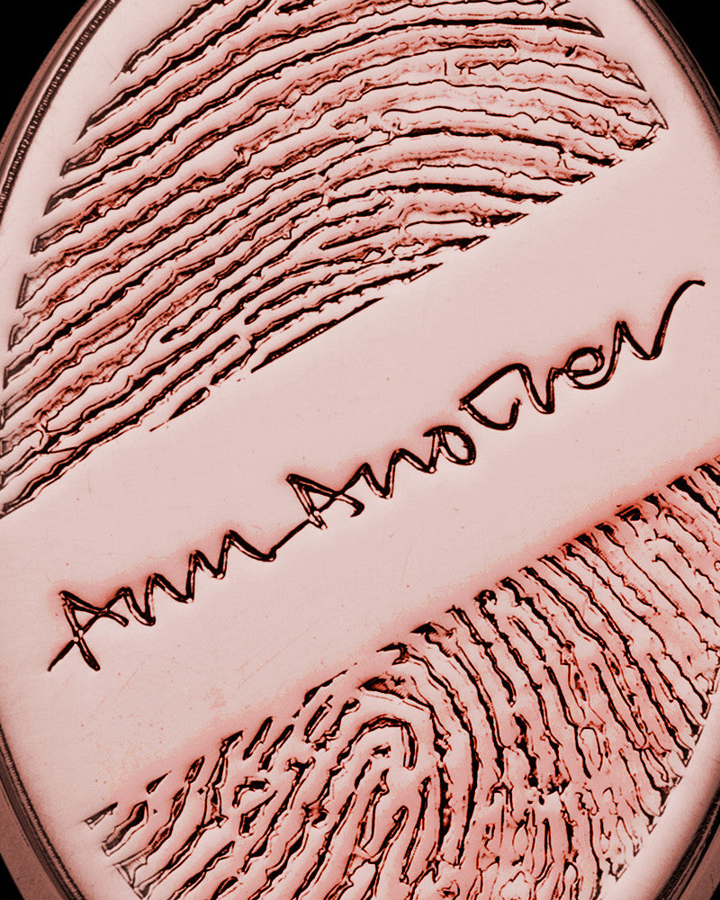 Rose Gold Sterling Silver Signature Oval Thumbprint Pendant