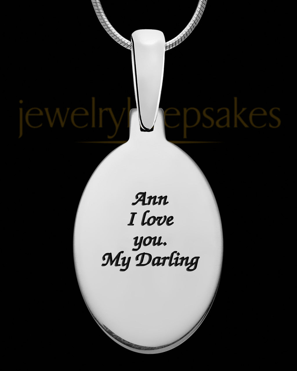 Sterling Silver Signature Oval Thumbprint Pendant