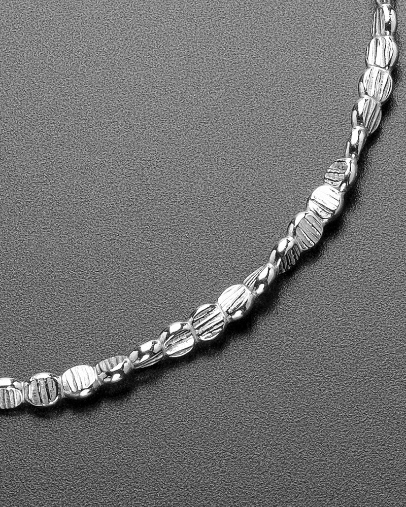 Brushed Round Thumbprint Luxury Bracelet