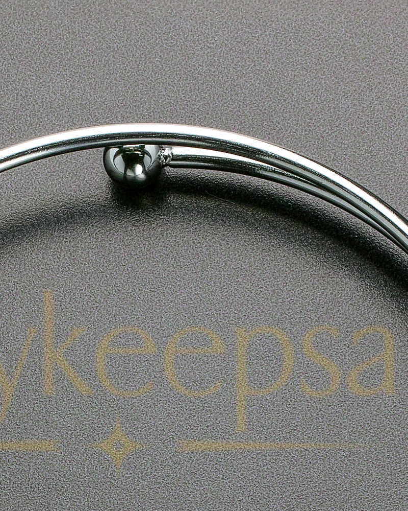 Brushed Round Thumbprint Sophisticate Bracelet