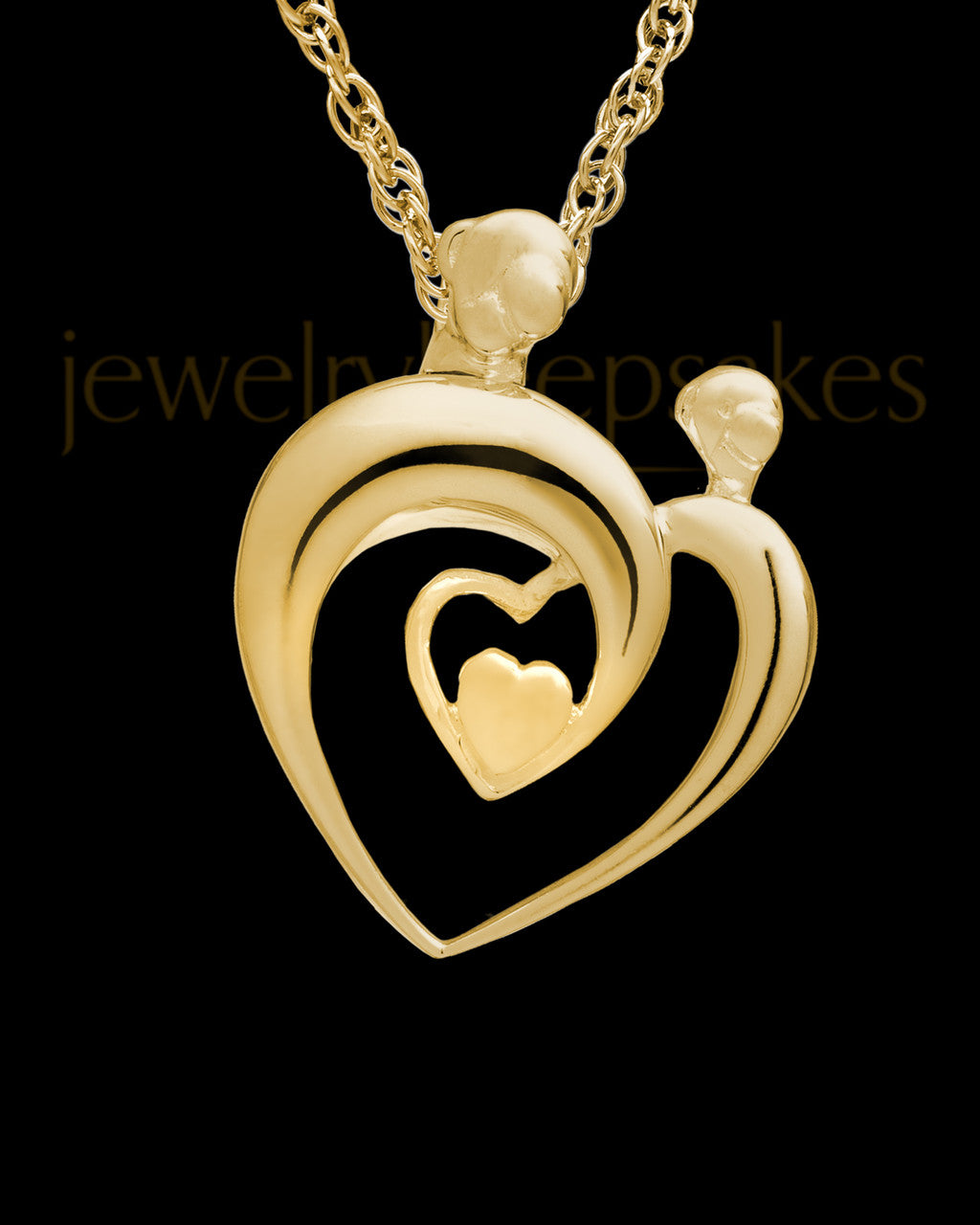 Cremation Keepsake 14K Gold Heartfelt Keepsake