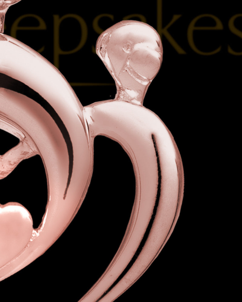 Cremation Keepsake 14K Rose Gold Heartfelt Keepsake