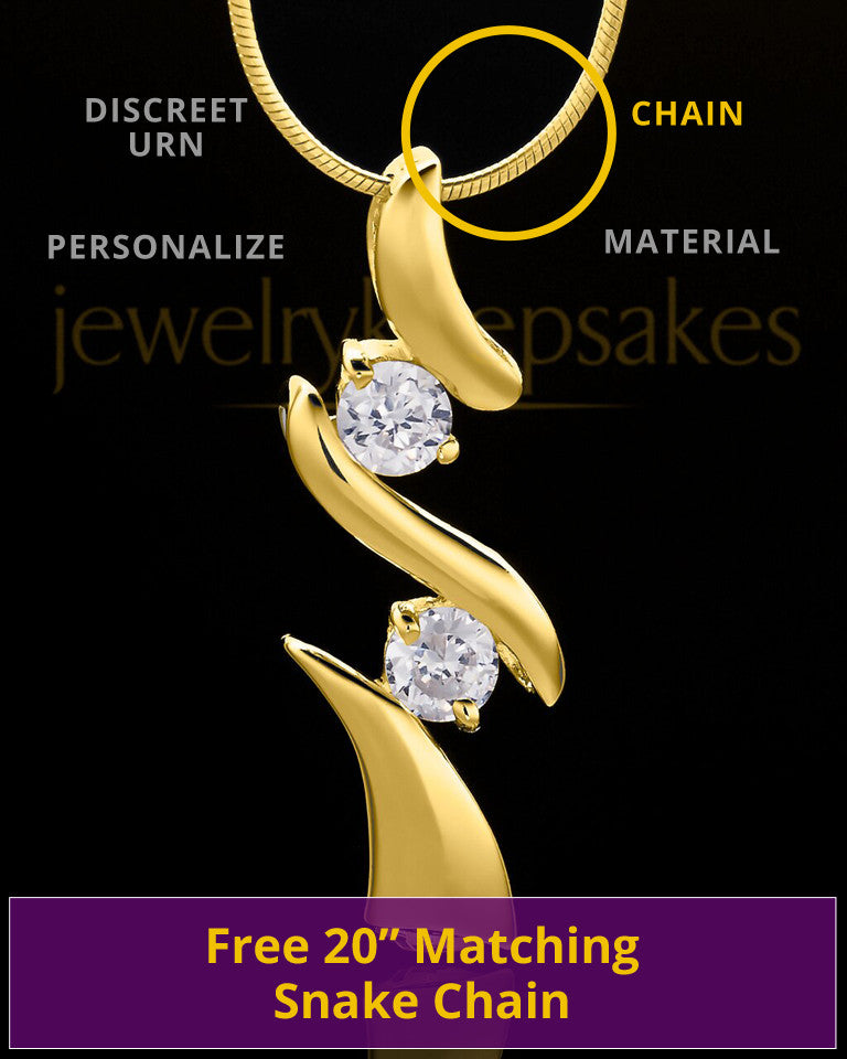 Gold Plated Endless Love Keepsake Jewelry