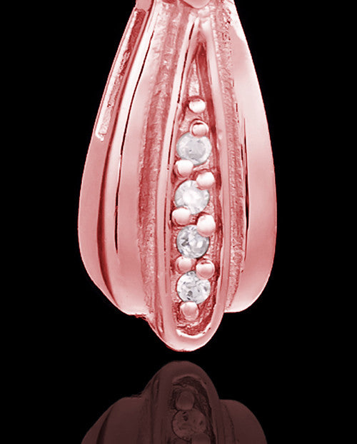 Rose Gold Heavenly Attendant Cremation Urn Pendant